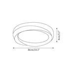Ceiling Lamp Resin with Soft Curved Frame in Neutral Tones