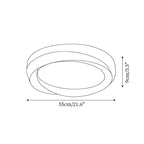 Ceiling Lamp Resin with Soft Curved Frame in Neutral Tones