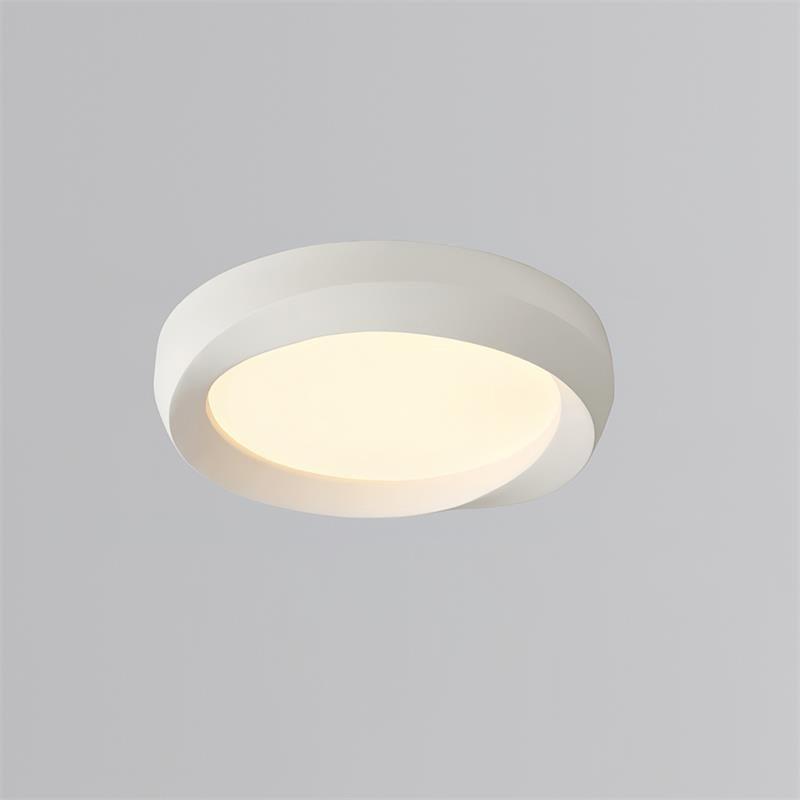 Ceiling Lamp Resin with Soft Curved Frame in Neutral Tones