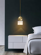 Lyrindis Cylinder Alabaster Pendant Light