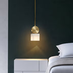Etruscan Pendant Light Alabaster & Brass