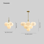 Valentina Nordic LED Chandelier Metal Glass Living Room/Bedroom
