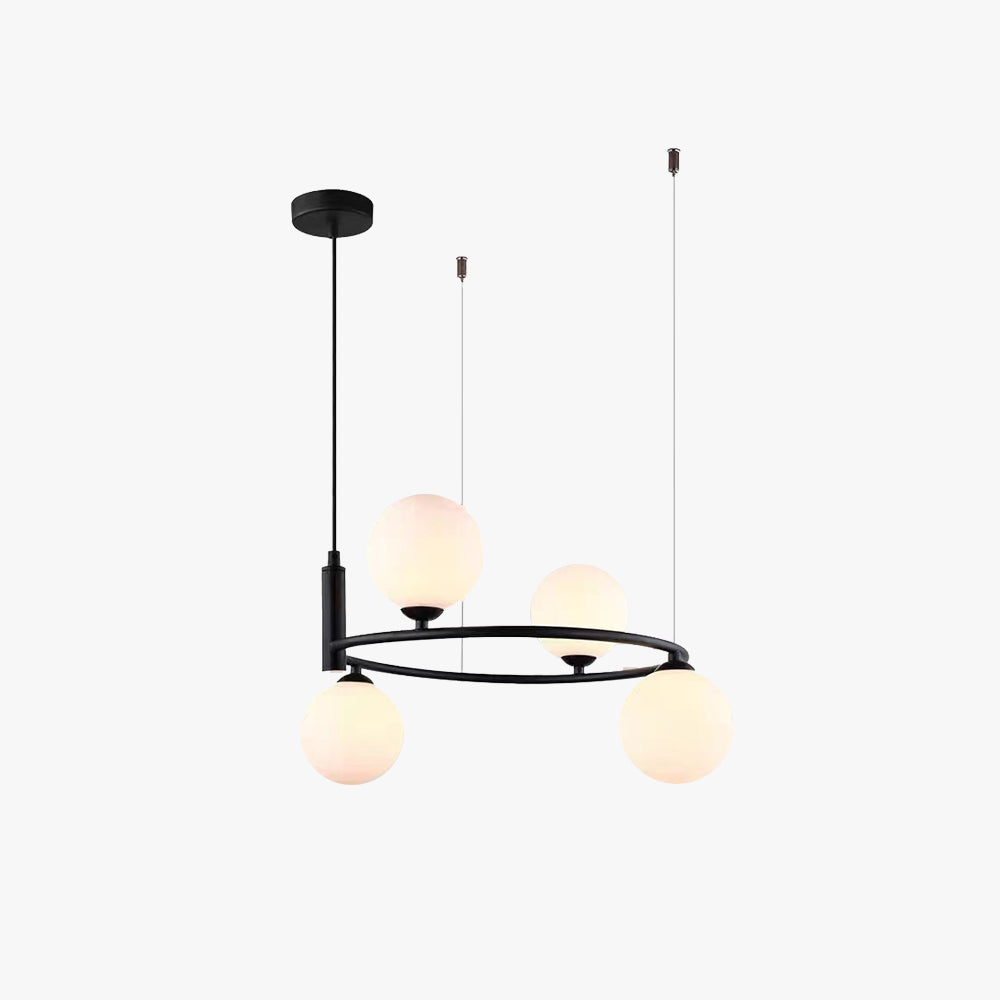 Valentina Nordic Ring Magic Bean Pendant Light Black/Gold Metal