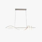 Arisha Contemporary Style Linear Metal Pendant Light White/Black