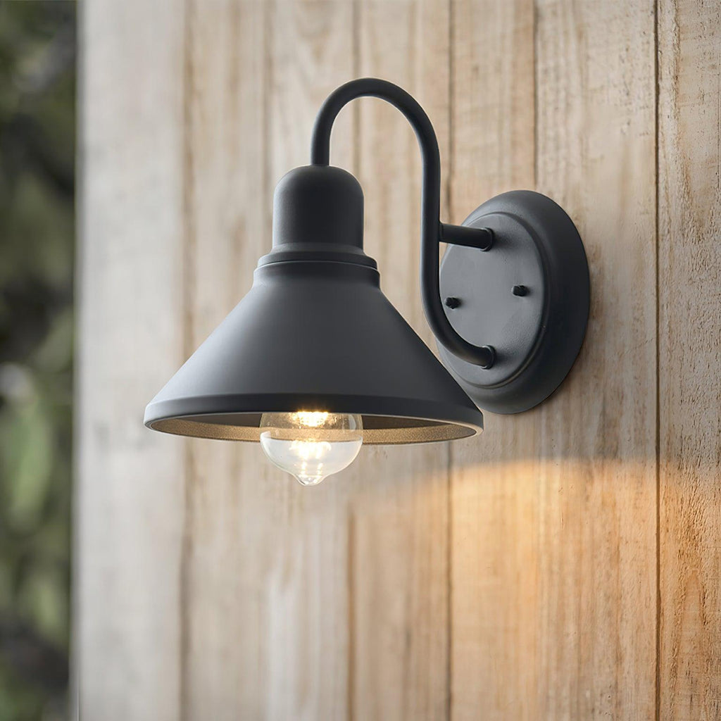 Ray Vintage Cone-shaped Ourdoor Wall Lamp