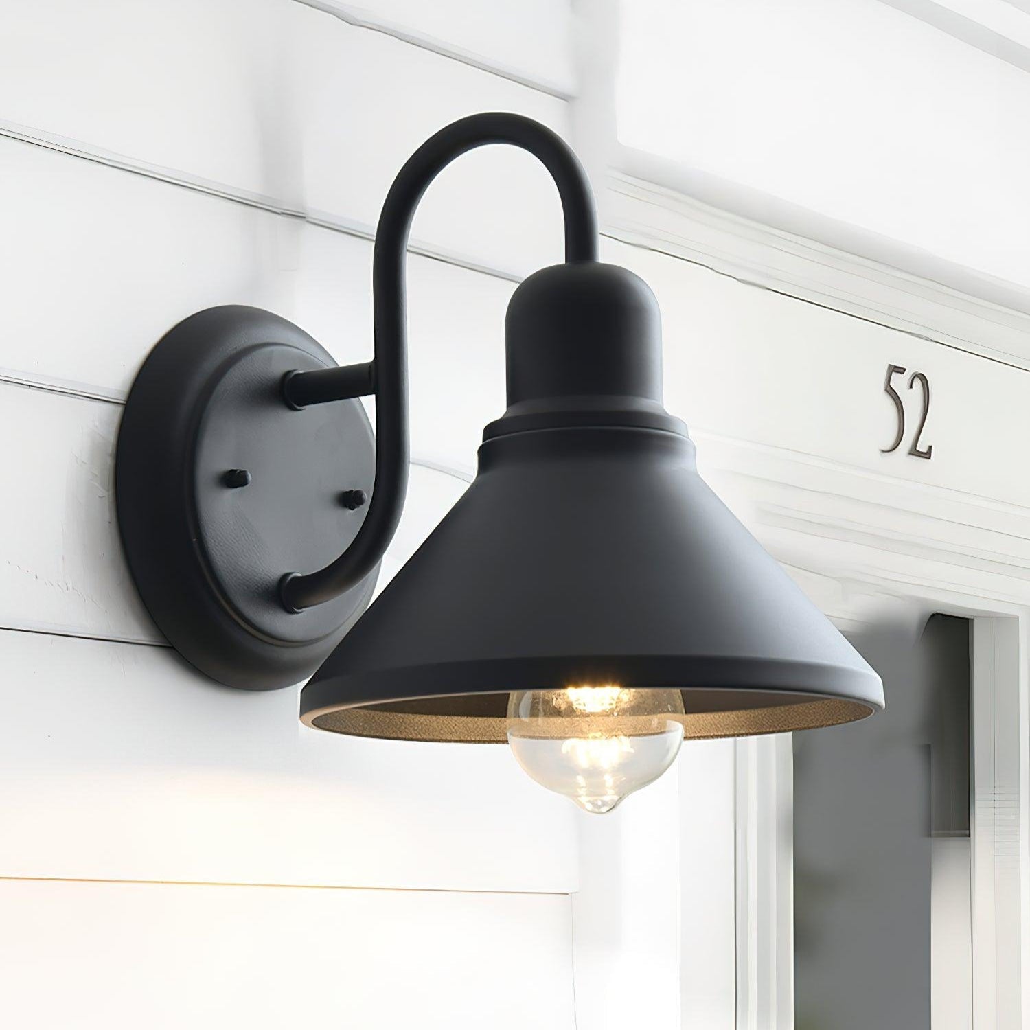 Ray Vintage Cone-shaped Ourdoor Wall Lamp