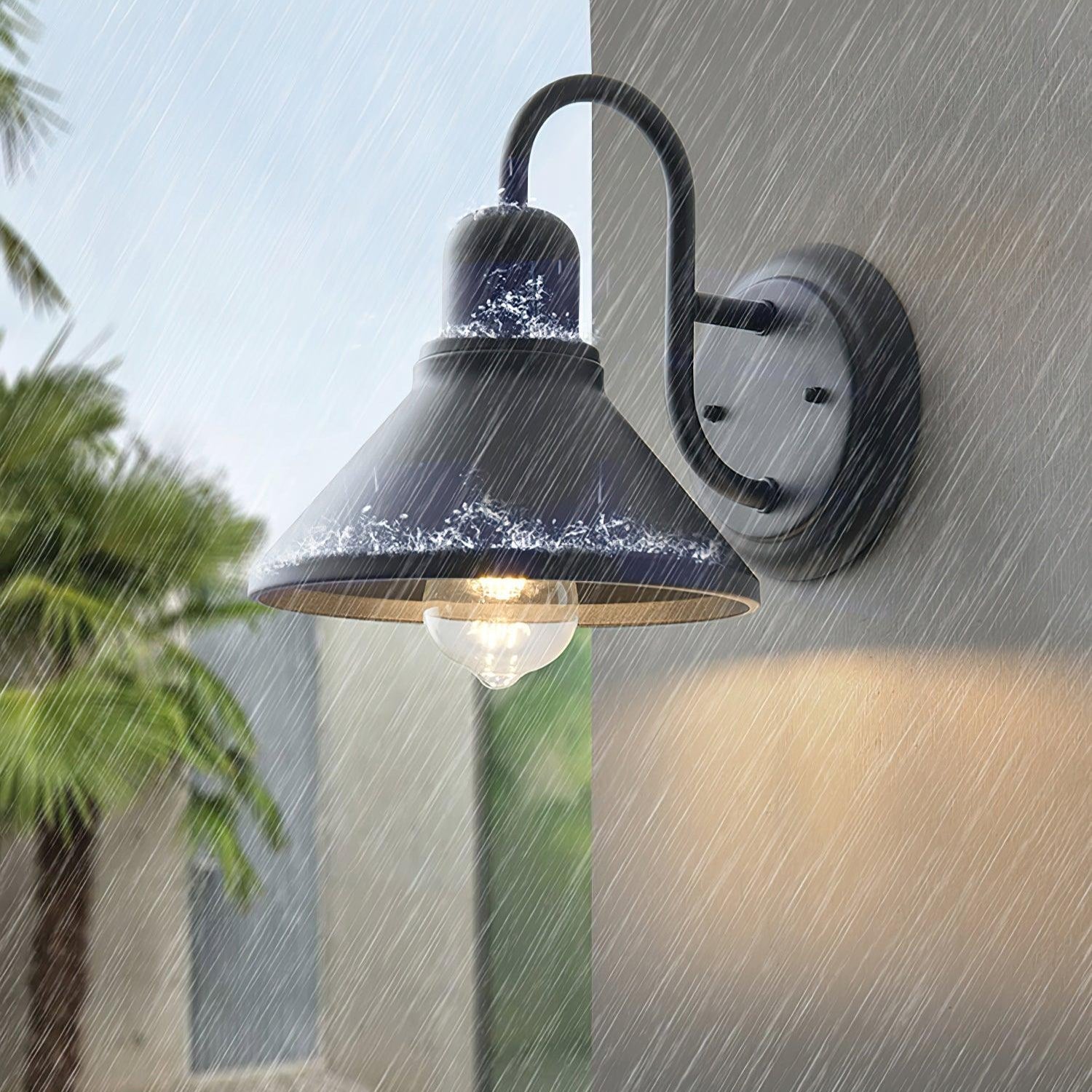 Ray Vintage Cone-shaped Ourdoor Wall Lamp