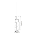 Pendant Light Geometric Wood Travertine Minimalist Nordic Hanging