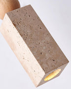 Pendant Light Geometric Wood Travertine Minimalist Nordic Hanging