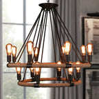Epoch Design LED Pendant Light Black Metal Dining Room/Living Room
