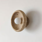 Neptune Travertine Wall Light   Ring-shaped