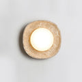 Ritta Wall Lamp Travertine Globe