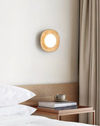 Ritta Wall Lamp Travertine Globe