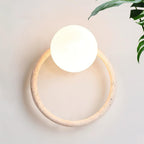 Geylo Travertine Wing Wall Light