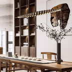 Favon Beaded Wooden Chandelier