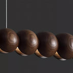Favon Beaded Wooden Chandelier