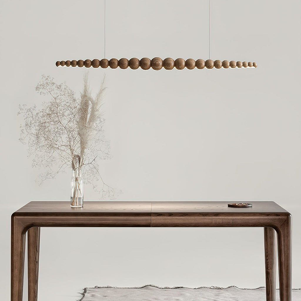 Favon Beaded Wooden Chandelier