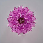 Aurora Ceiling Lamp Purple Murano Glass Tiered Flush Mount