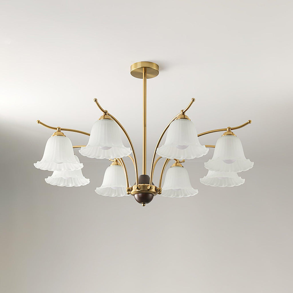 Civinora Brass Alabaster Chandelier