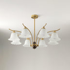 Civinora Brass Alabaster Chandelier