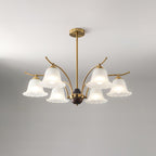 Civinora Brass Alabaster Chandelier