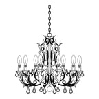 Lustra Pendant Lamp Candle Holder Crystal Beads