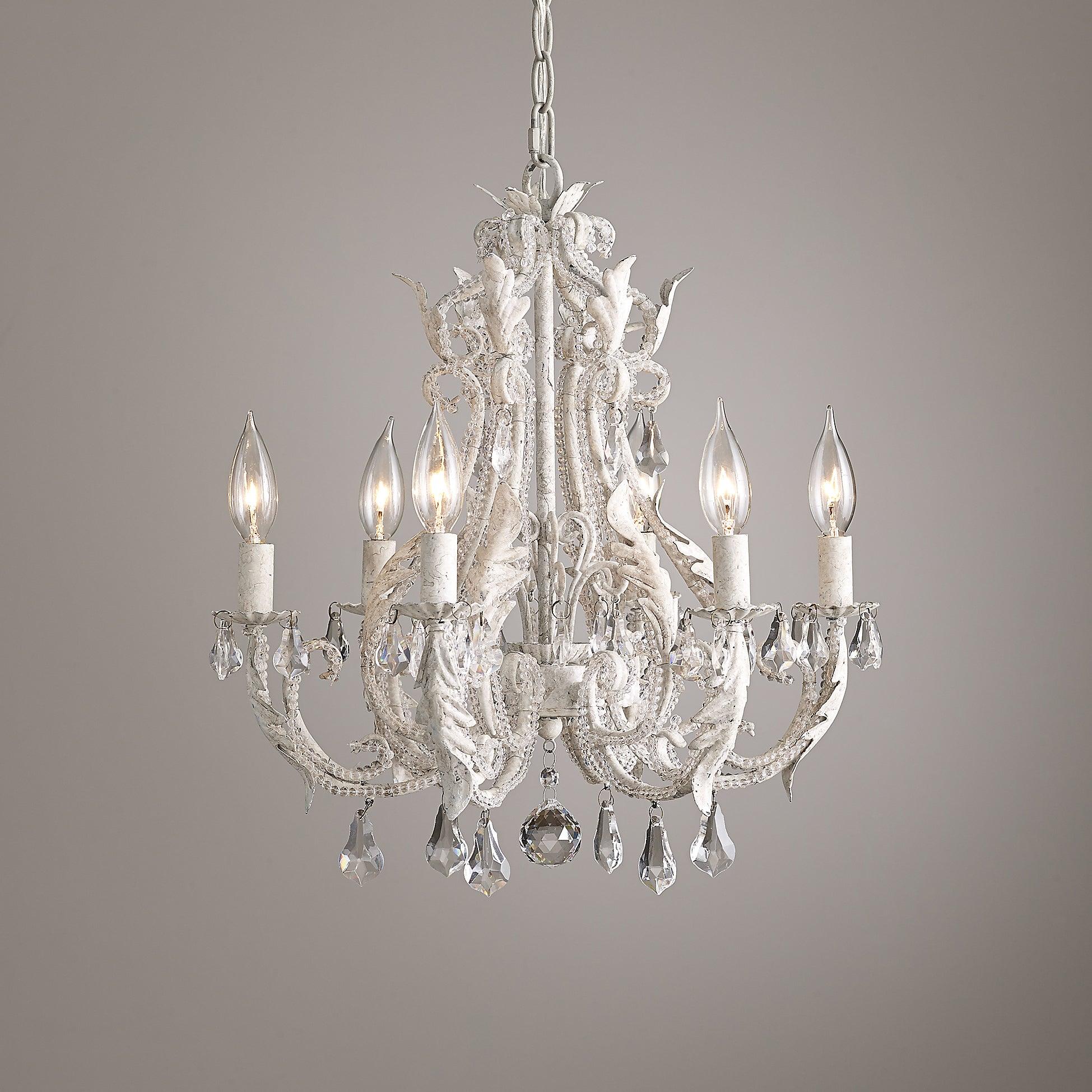 Lustra Pendant Lamp Candle Holder Crystal Beads