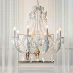 Lustra Pendant Lamp Candle Holder Crystal Beads