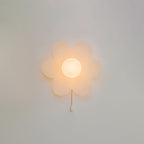 Acroma Nordic Art Flowers Resin Wall Lamp