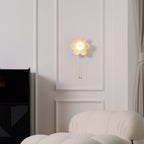 Acroma Nordic Art Flowers Resin Wall Lamp