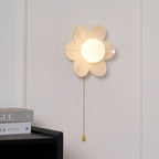 Acroma Nordic Art Flowers Resin Wall Lamp