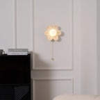 Acroma Nordic Art Flowers Resin Wall Lamp