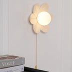 Acroma Nordic Art Flowers Resin Wall Lamp