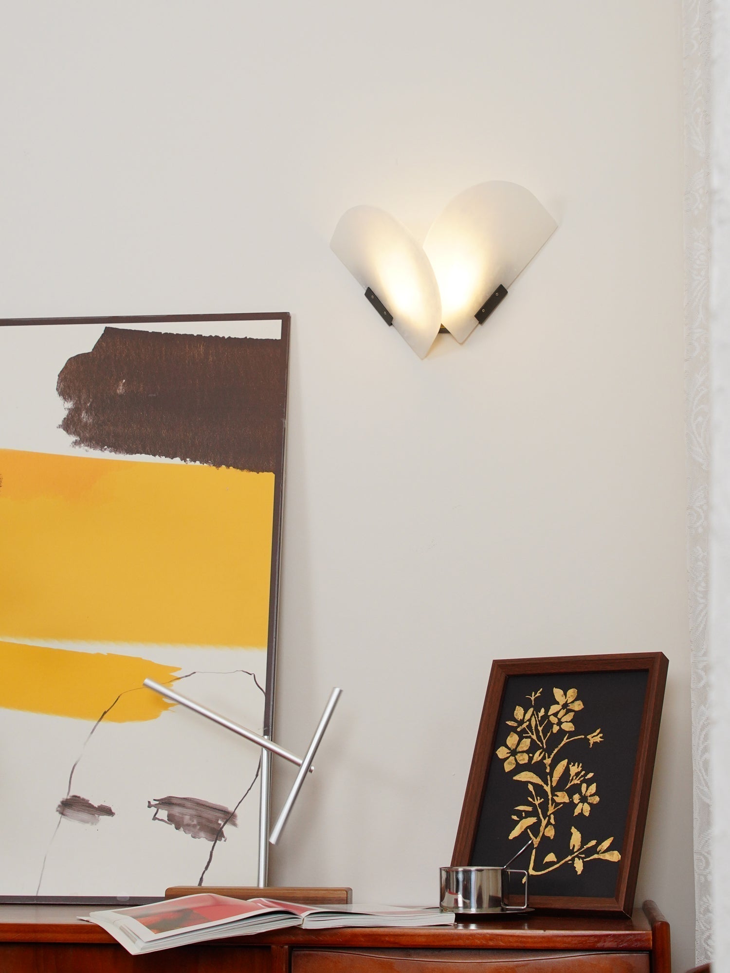 Cevelaris Heart Alabaster Wall Light