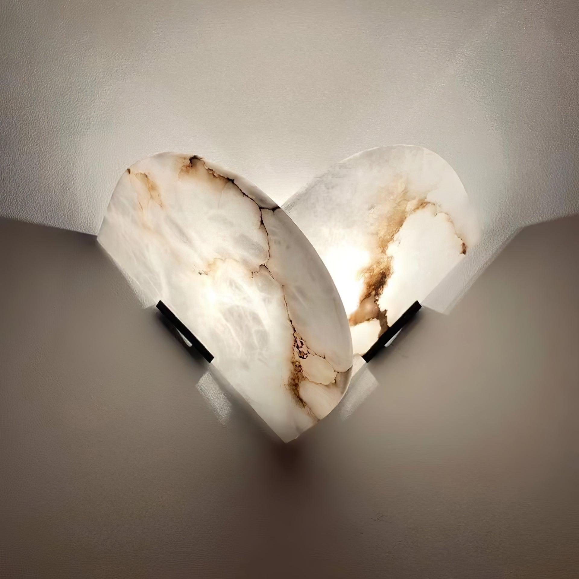 Cevelaris Heart Alabaster Wall Light