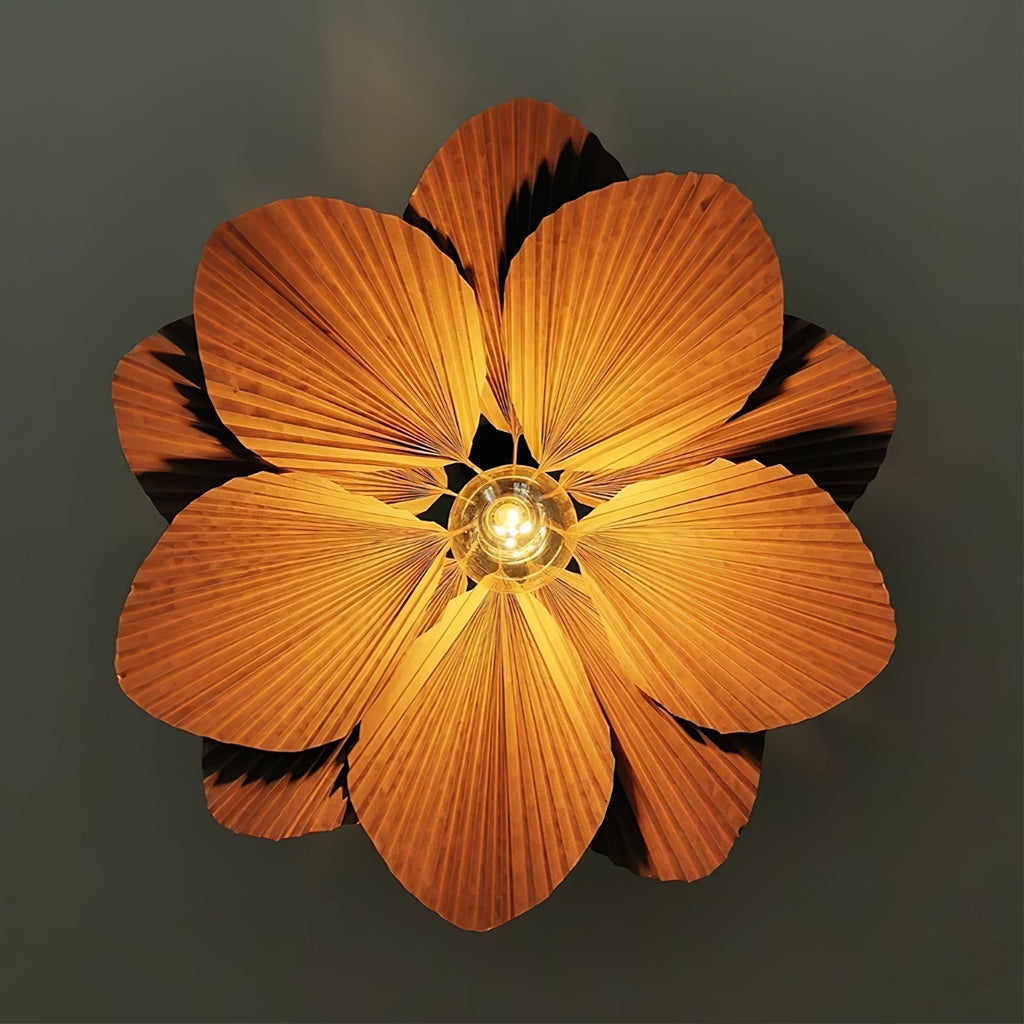 Lyra Folded Leaf Lotus Pendant Lamp Paper