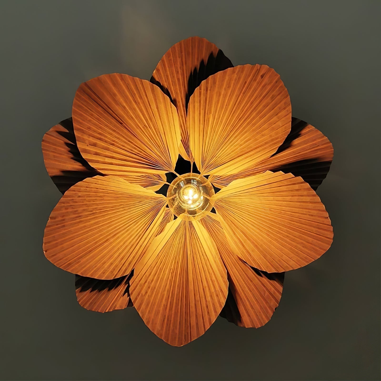 Lyra Folded Leaf Lotus Pendant Lamp Paper