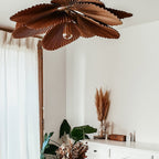 Lyra Folded Leaf Lotus Pendant Lamp Paper