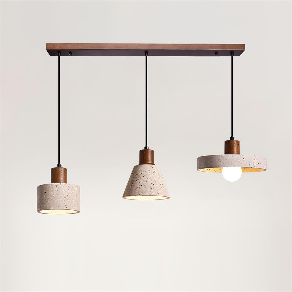 Ritta Pendant Light Travertine Cluster