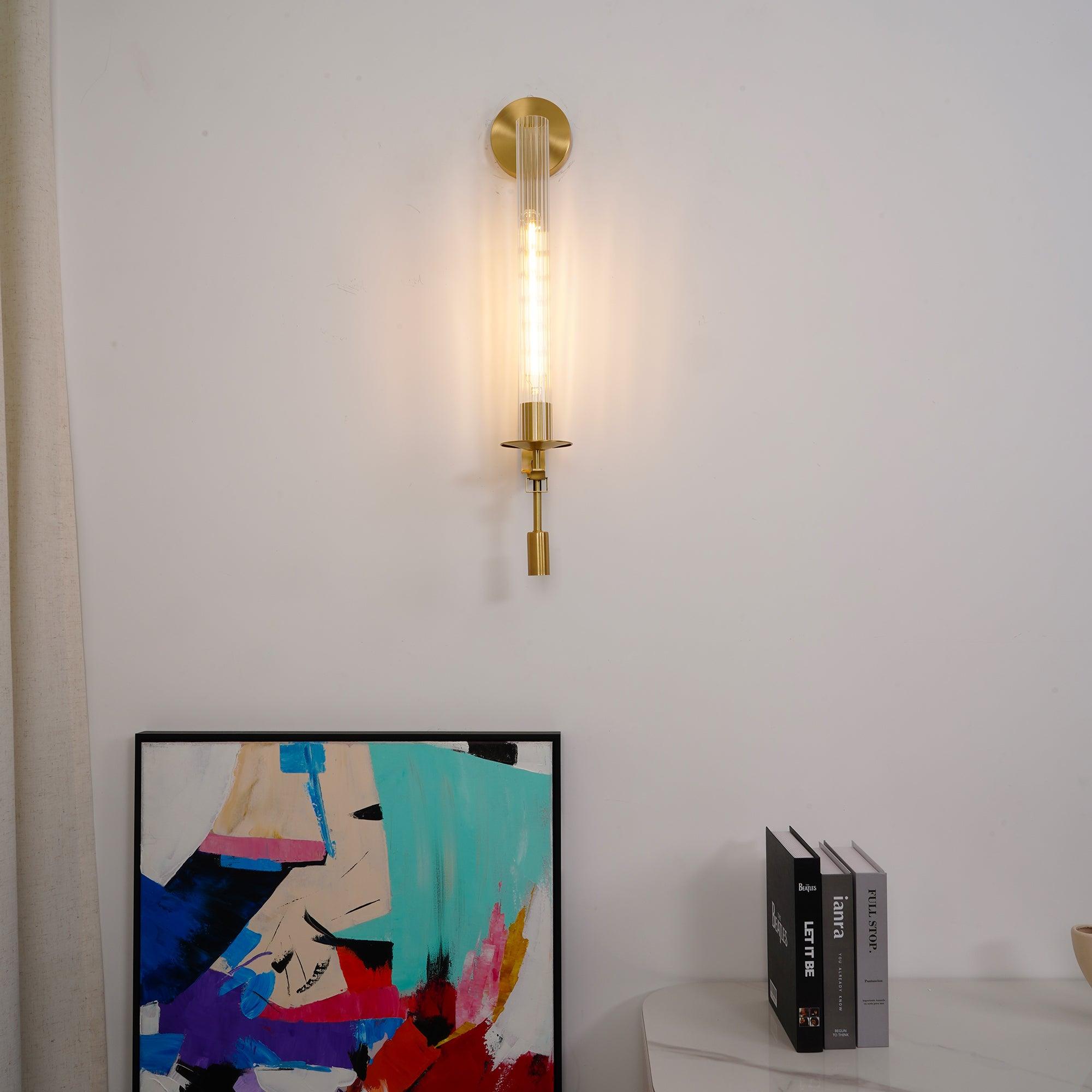 Lucian Indoor Wall Lamp Glass Farmhouse