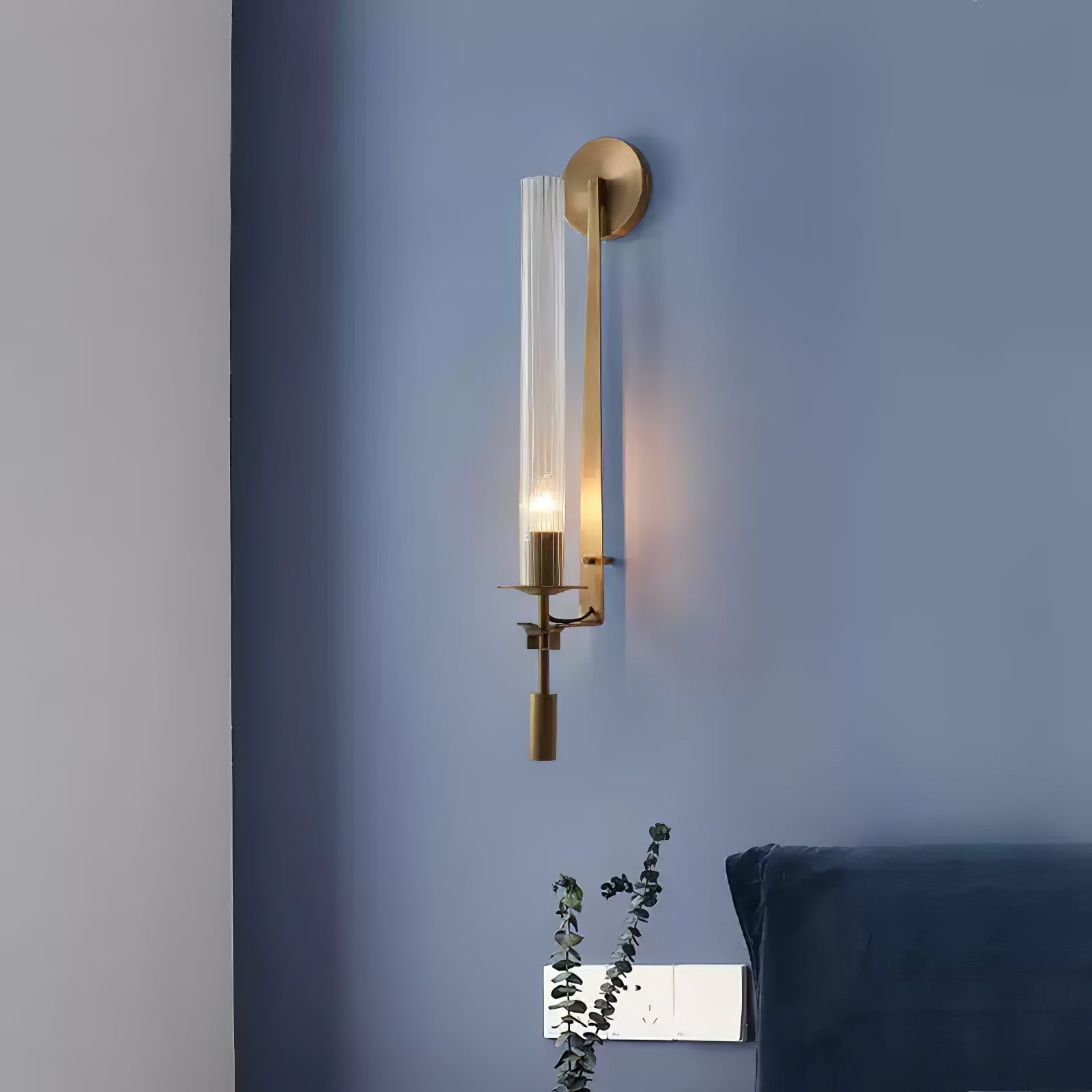 Lucian Indoor Wall Lamp Glass Farmhouse