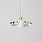Pixen Wavy Ceramic Shade Pendant Lamp