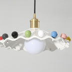 Pixen Wavy Ceramic Shade Pendant Lamp