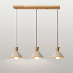 Ritta   Travertine Pendant Lamp Hat Shape