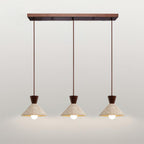 Ritta   Travertine Pendant Lamp Hat Shape