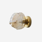 Gavli Textured Amber Glass Wall Lamp