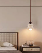Ritta Travertine Ripple Pendant Light