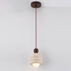 Ritta Travertine Ripple Pendant Light