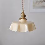 Civen Farmhouse Ruffled Pendant Light