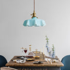Civen Farmhouse Ruffled Pendant Light